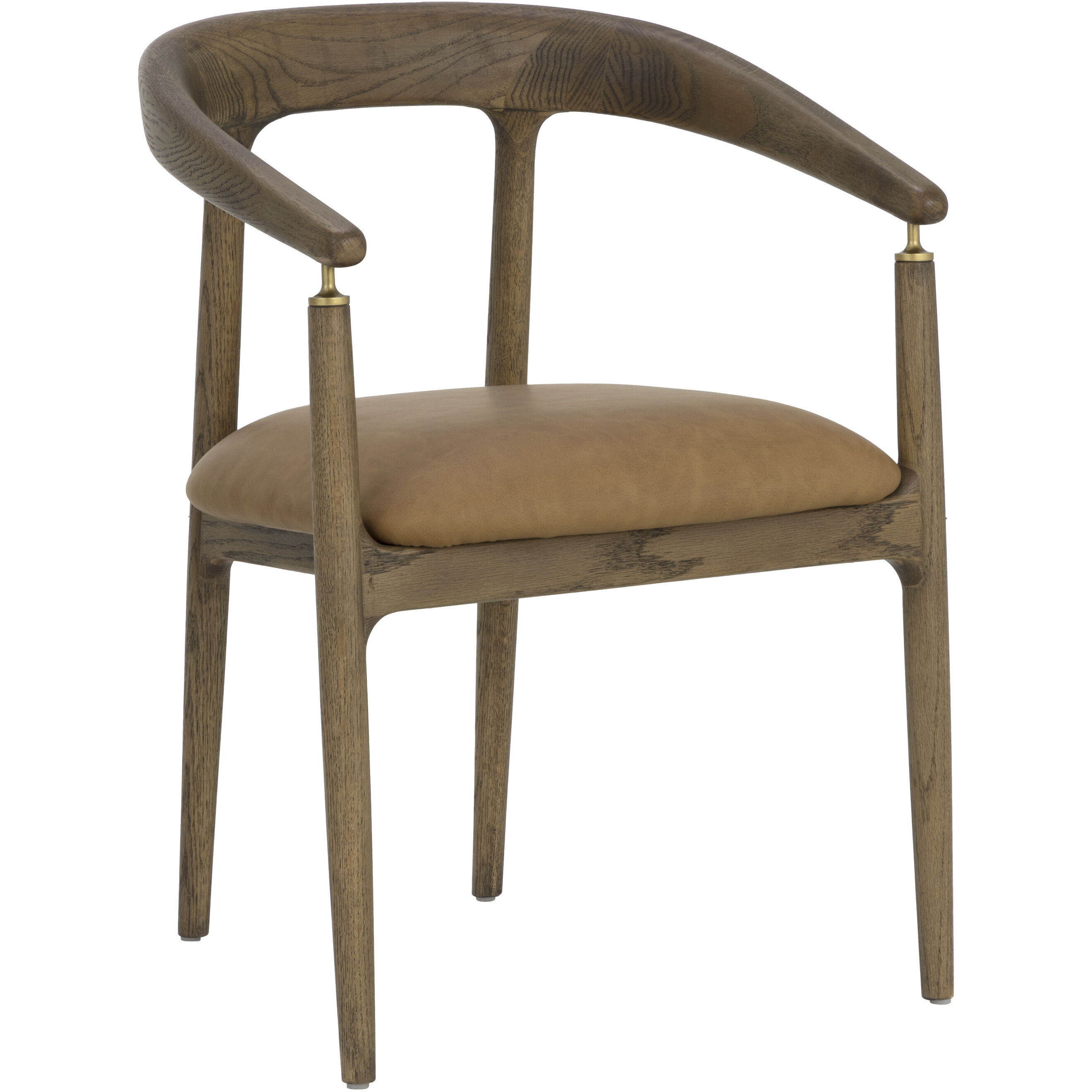 Valmont Milliken Cognac Dining Armchair